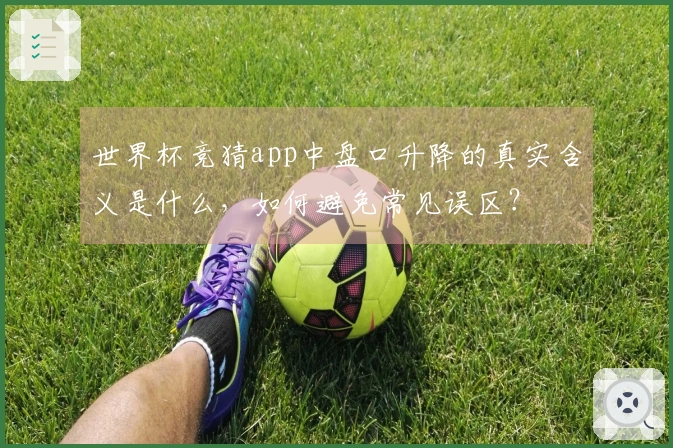 世界杯竞猜app中盘口升降的真实含义是什么，如何避免常见误区？