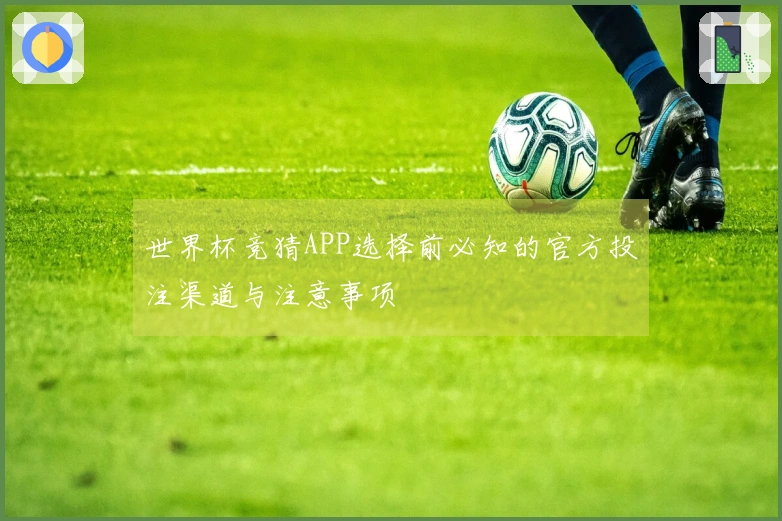 世界杯竞猜APP选择前必知的官方投注渠道与注意事项